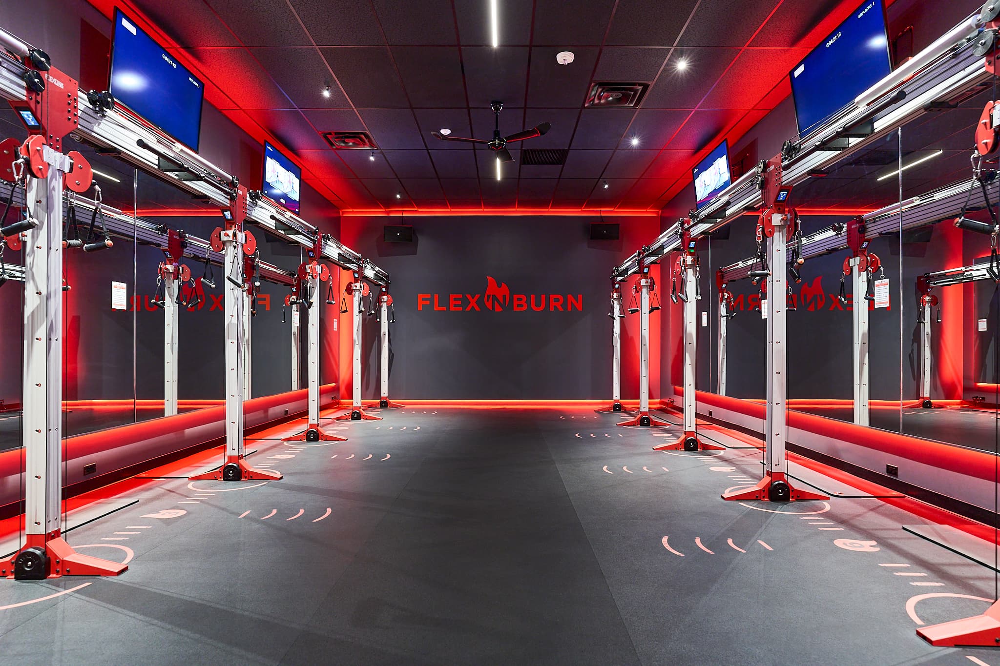 Inside the gym